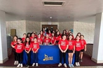 The Holy Spirit School choir at the High Notes Festival in Allentown, Pennsylvania