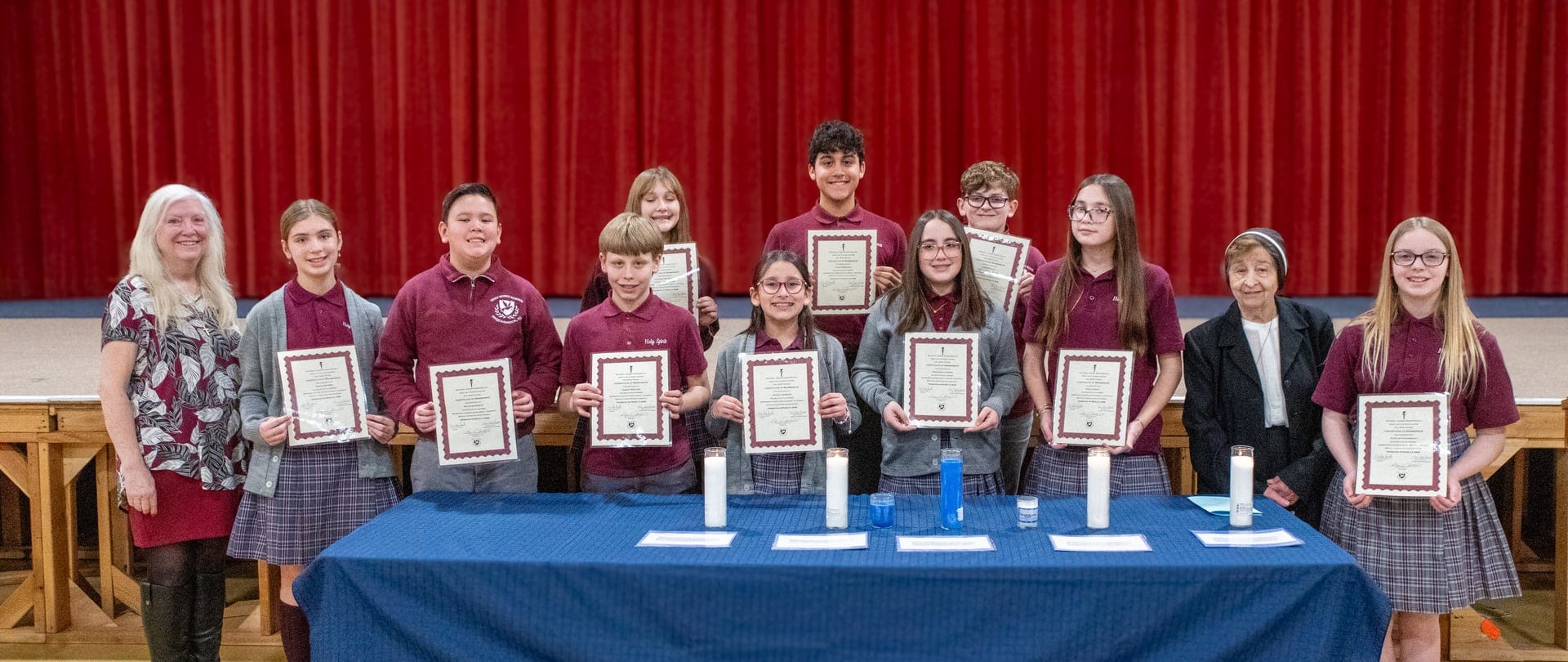 New members of the Jr. National Honor Society